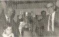 William Holden(L) Chairman and my grandfather, Ellis Dennis, vice-chairman, holding one of the many trophies we won in the 70's. Tony Unsworth (Tosh) goalkeeper in the background