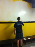 The U18's change their colours